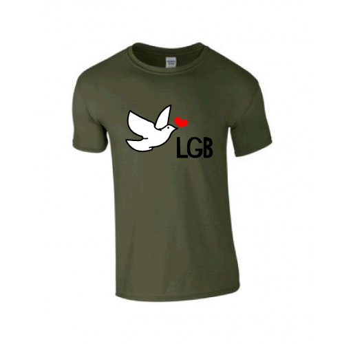 Let's Go Back Dove t-shirt military green